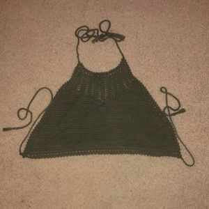 Taylor & Sage Crocheted Crop Top